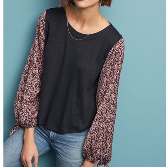 Anthropologie Tops - Maybelle Tied-Sleeve Top